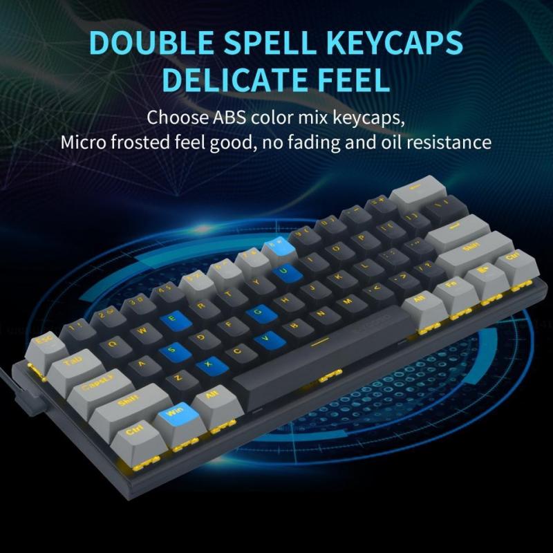 Buy EYOOSO Z11 61 Keys Wired Mechanical Gaming Keyboard With Solid