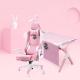 Autofull Girl Gaming Chair and Desk Pink Bunny Cherry Blossom Snow Combo