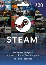URcdkeys.com, Steam Gift Card 20 USD Official Steam Gift Card 20 USD