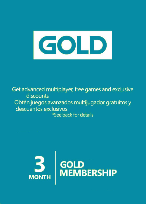 xbox live gold 3 month online code