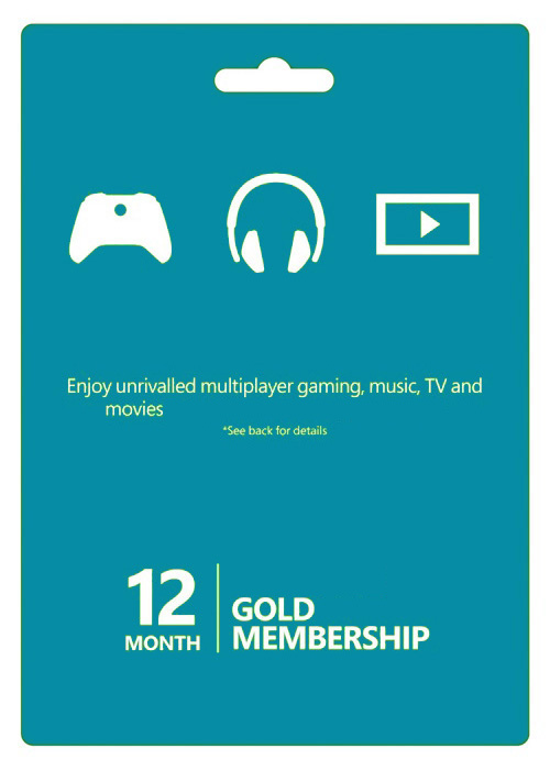 Official Xbox Live 12 Months Gold Membership Card Global Xbox Live 12 Months Gold Membership Card Global