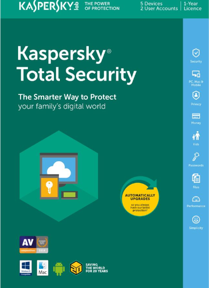 Official Kaspersky Total Security 2019 5 PC 1 Year Key North America Kaspersky Total Security 2019 5 PC 1 Year Key North America