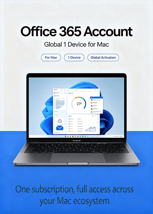 MS Office365 Account Globle 1 Device For MAC, Urcdkeys 