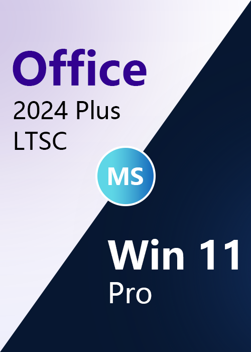MS Win 11 Pro OEM + MS Office2024 Professional PLus LTSC CD Key Pack