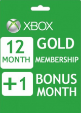 URcdkeys.com, Xbox Live 12+1 Months Gold Membership Card Global Official Xbox Live 12+1 Months Gold Membership Card Global